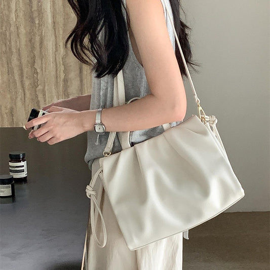 Large Capacity Female Soft Leather Senior Shoulder Bags