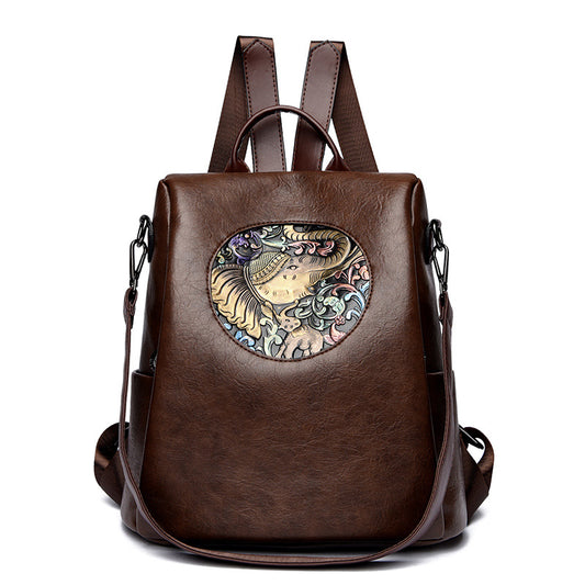 Women's Vintage Genuine Leather Soft Large Capacity Bags