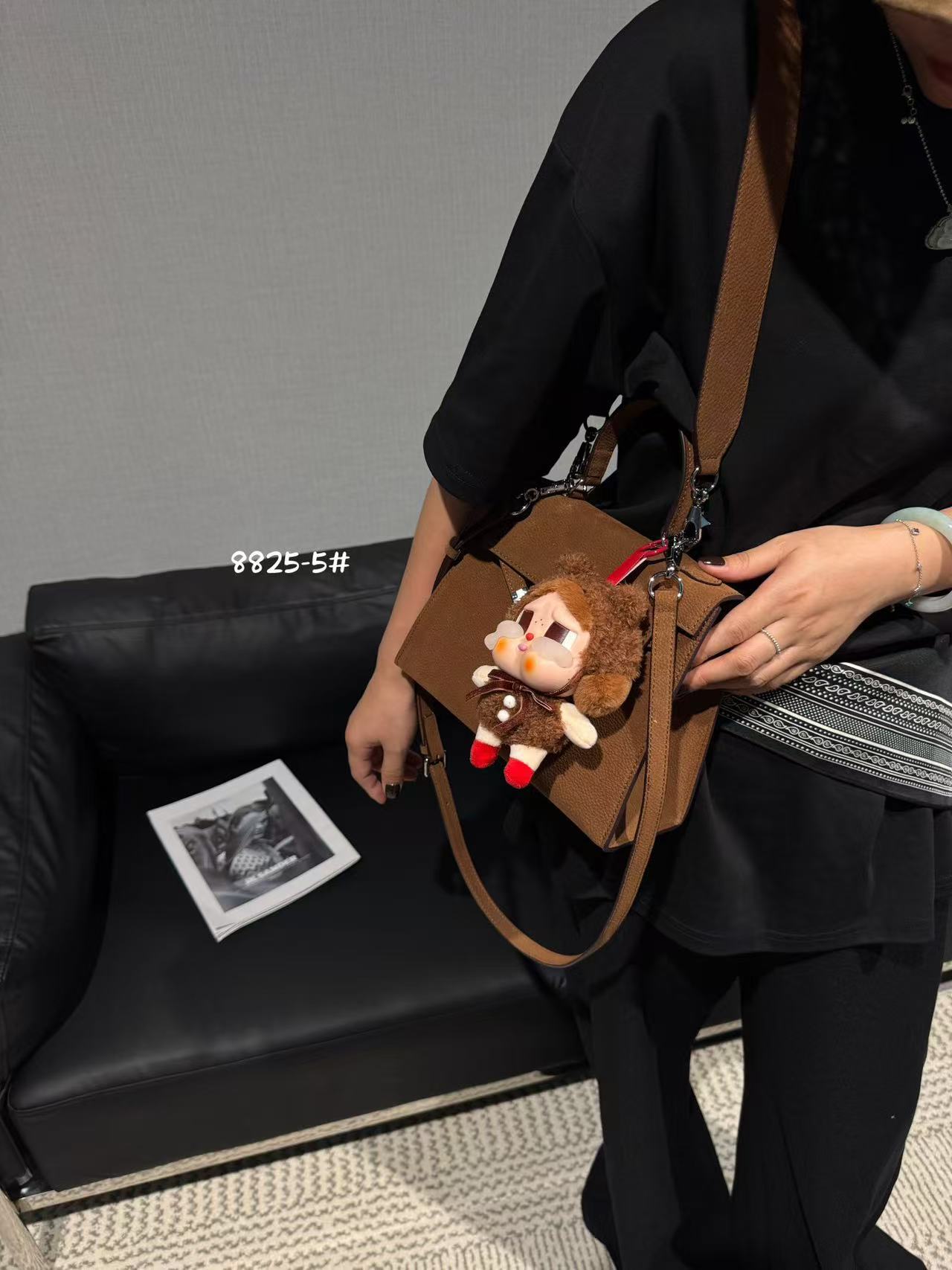 Women's With Pendant Lychee Pattern Kelly High-grade Bags