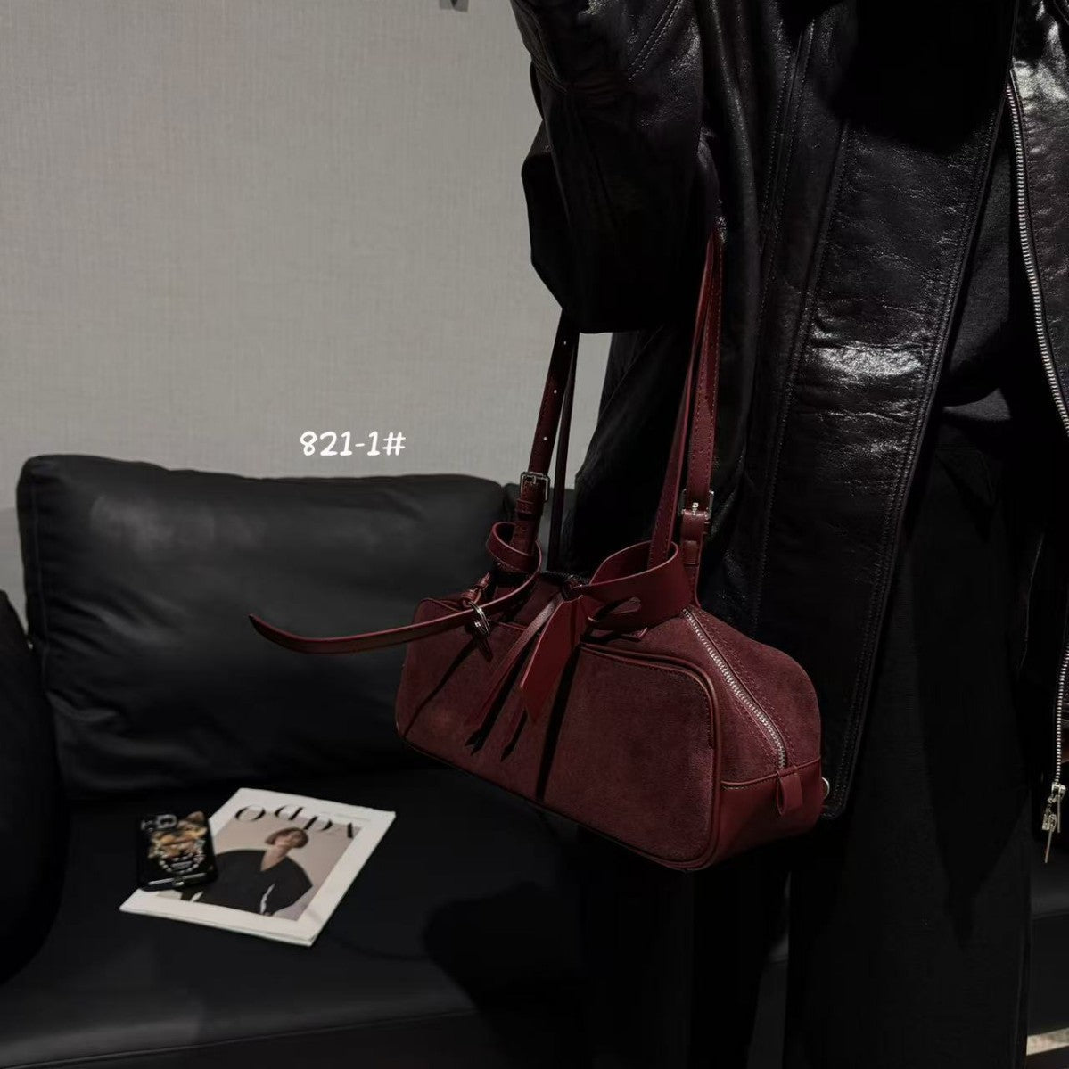 Women's Retro Lazy Style Genuine Leather Frosted Crossbody Bags