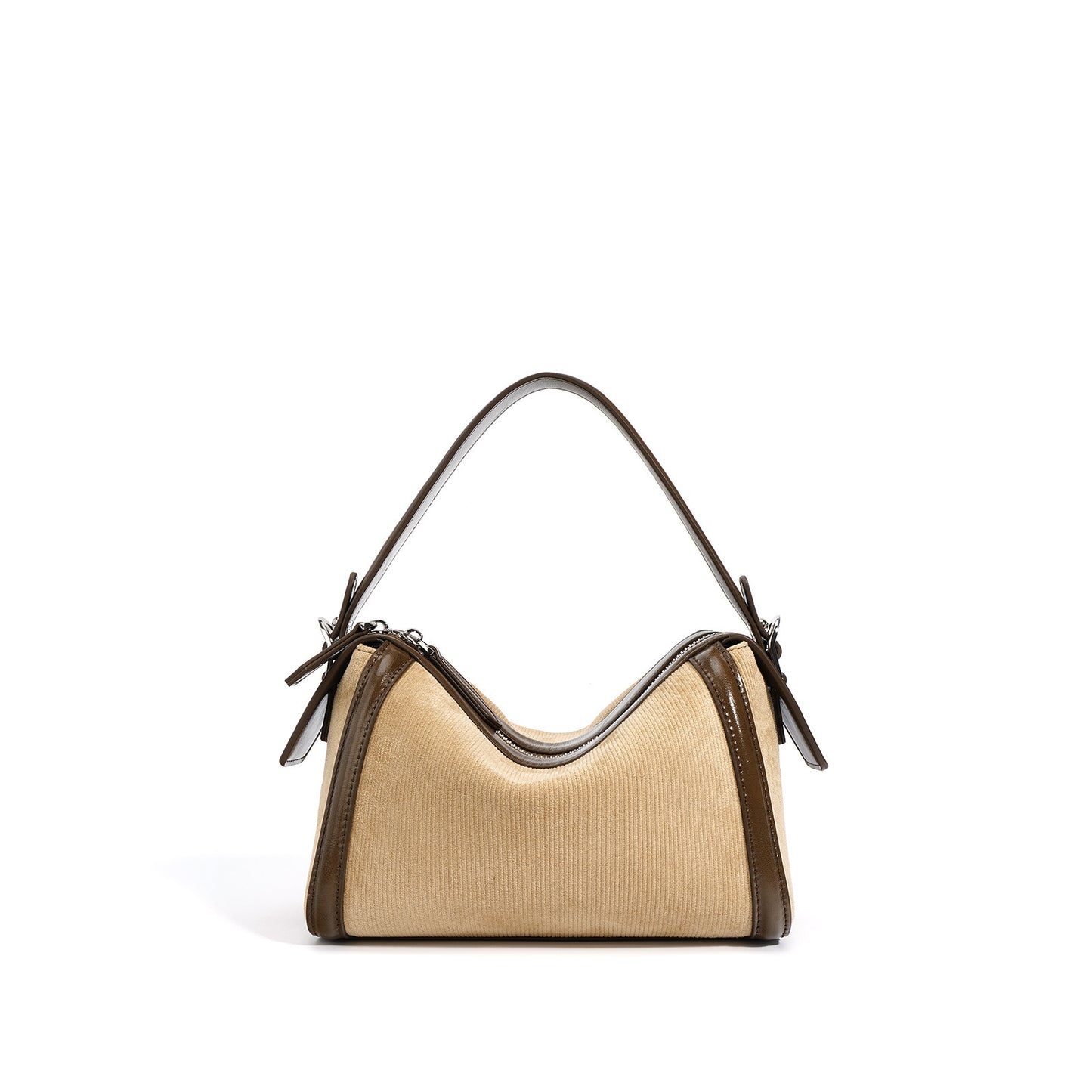 Classy Design Cowhide Boston Simple Textured Handbags
