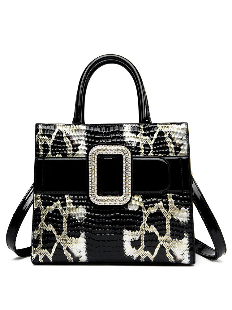 Women's High-grade Crocodile Pattern Snake Mom Fashion Shoulder Bags