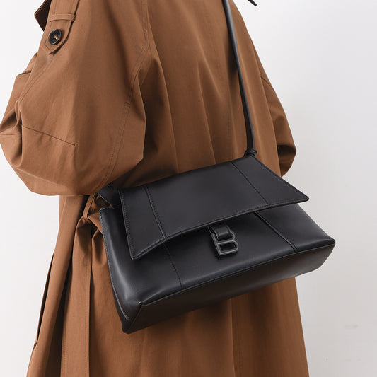 Hourglass Stylish Simple Female Texture Commuter Crossbody Bags