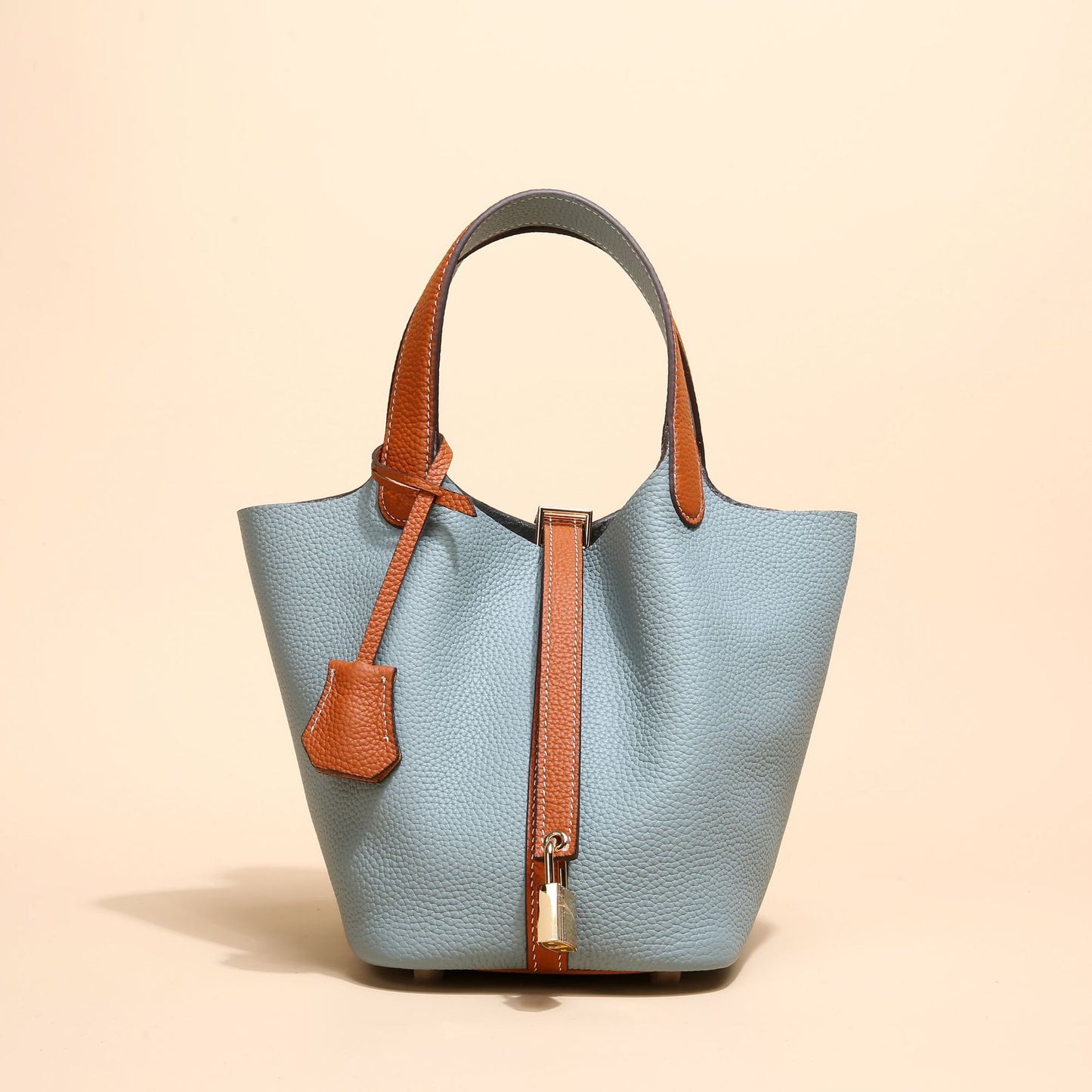 Women's Vegetable Basket Genuine Leather Large Capacity Handbags