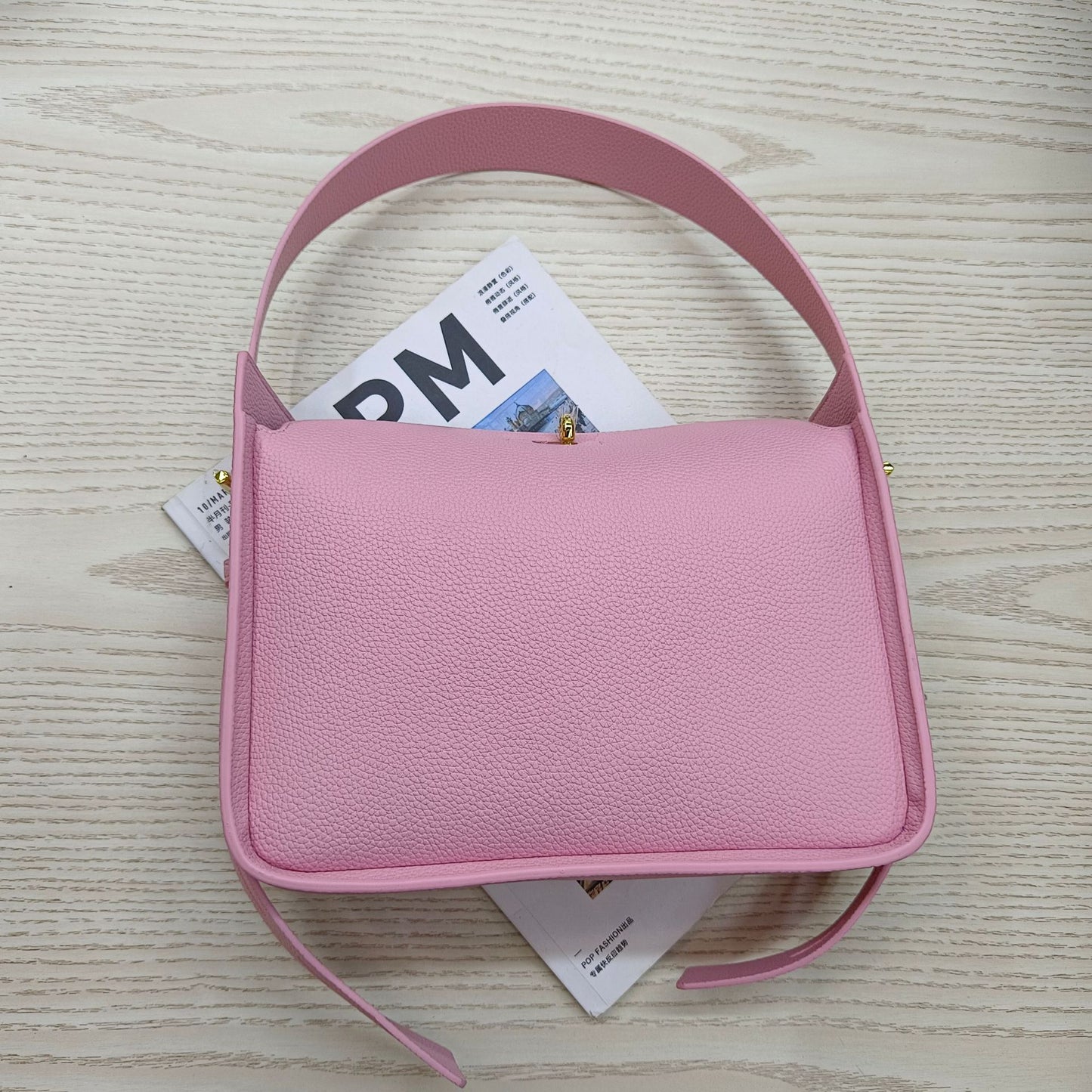 Women's Strictly Selected Genuine Leather Summer Simple Design Commuter Soft Armpit Bags