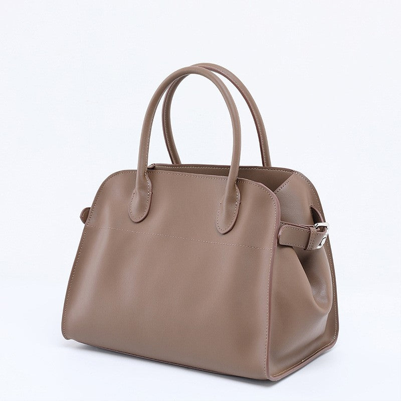 Women's Retro Large Capacity Totes Genuine Leather Handbags