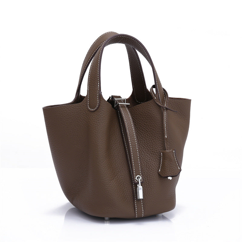 Women's First Layer Cowhide Leather Large Capacity Handbags