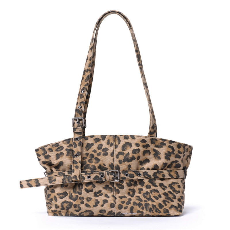 Women's Niche Korean Leopard Print Hot Underarm Shoulder Bags