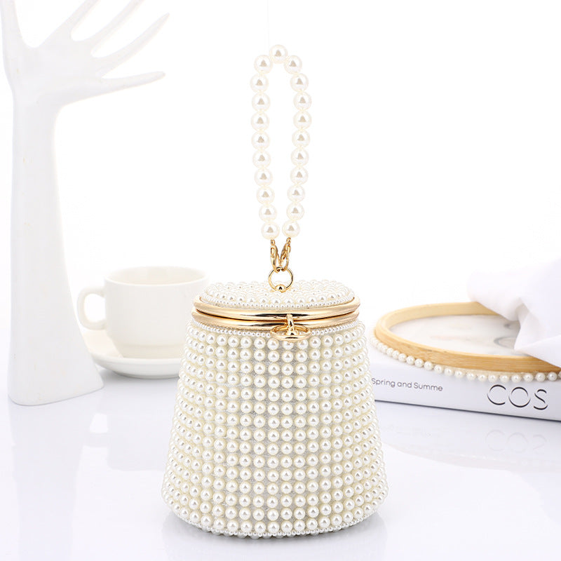 Classy Comfortable Pearl Dinner Portable Niche Evening Bags