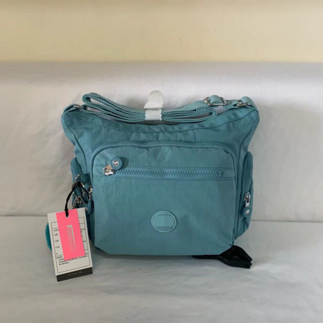 Spring Monkey Mesh Purple Series Nylon Crossbody Bags