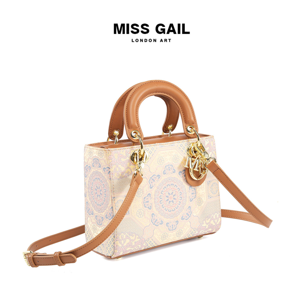 Women's Embroidered Portable Diana High Quality Elegant Handbags