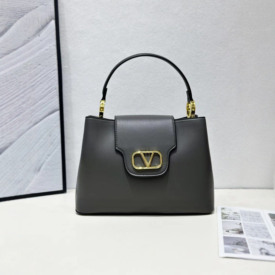 Women's Fashion Solid Color Letter Cross Bags