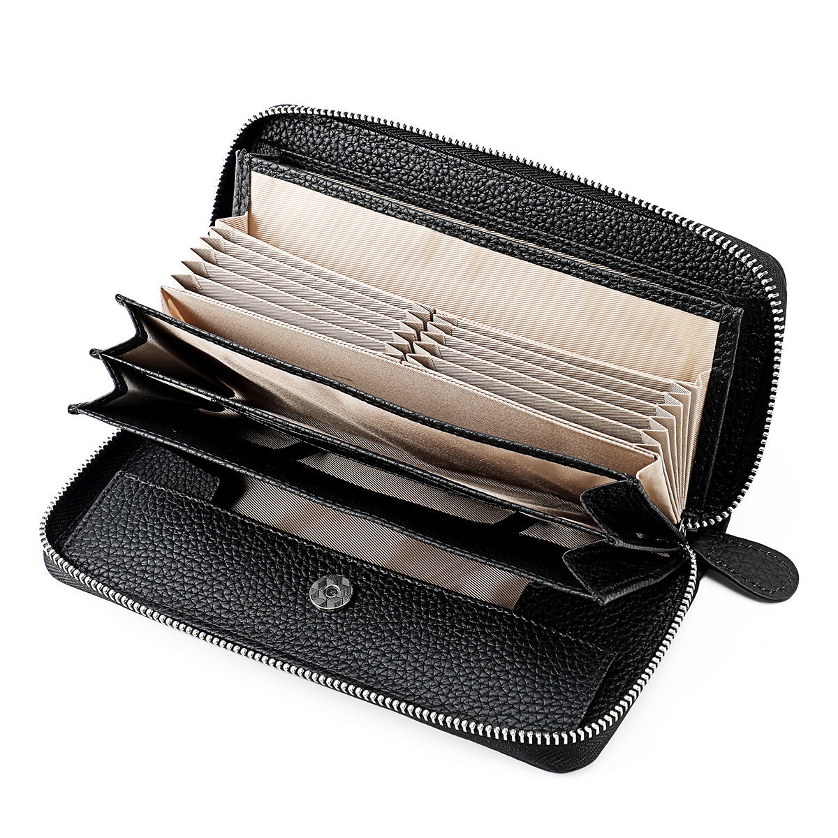 Women's & Men's & Leather High-grade Long Multiple Slots Ladies Wallets