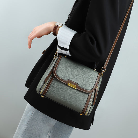 Women's Stylish Mom Style Genuine Leather Light Crossbody Bags