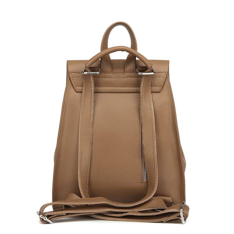 Women's Affordable Luxury Fashion Genuine Leather Large Capacity High Backpacks