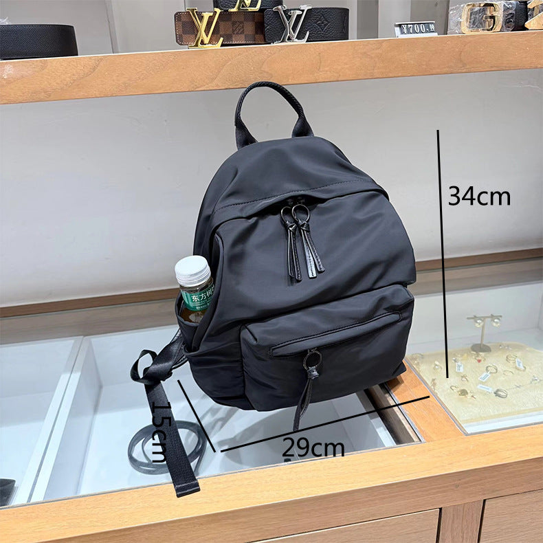 Women's Korean Style Solid Color Large Capacity Backpacks