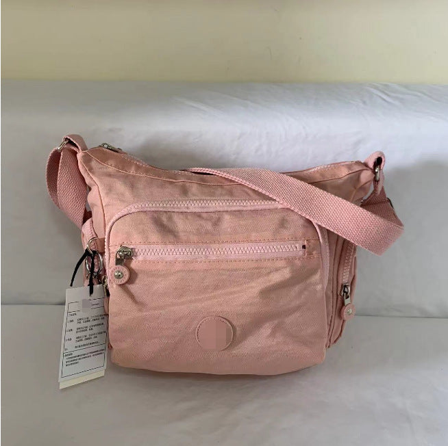 Spring Monkey Mesh Purple Series Nylon Crossbody Bags
