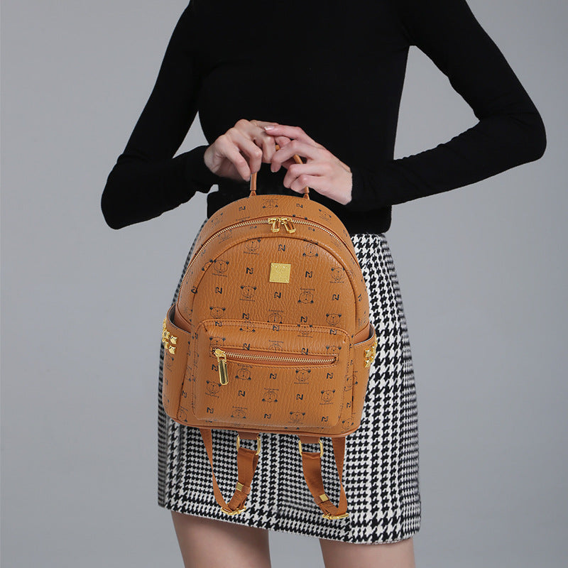 Women's Niche Retro Large Capacity Leisure Classic Backpacks