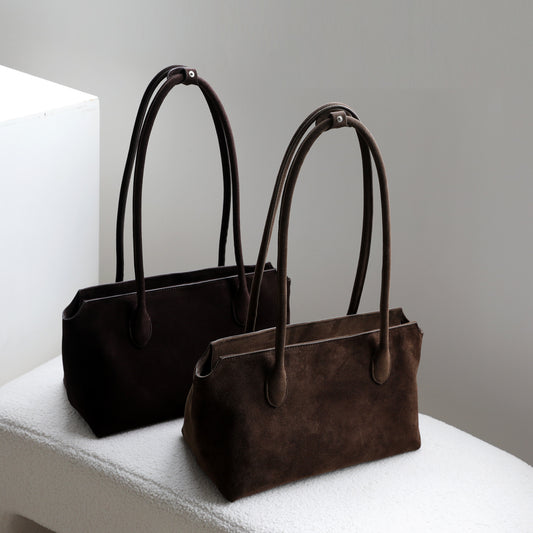 Cool Elegant Simple Retro Suede Underarm Tote Bags