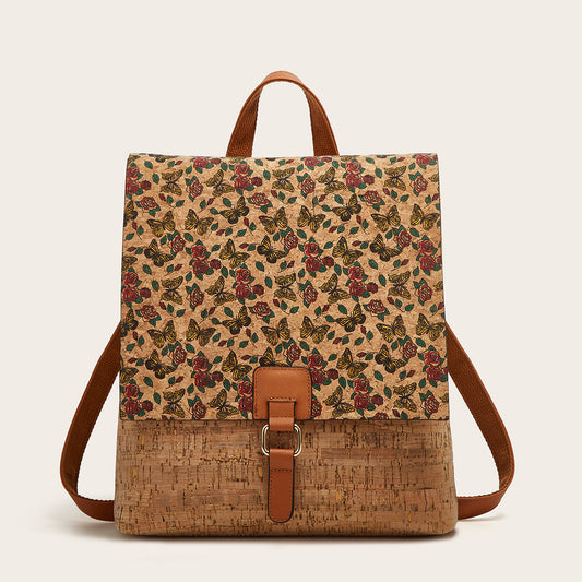 Classic Retro Rose Kraft Paper Exquisite Backpacks