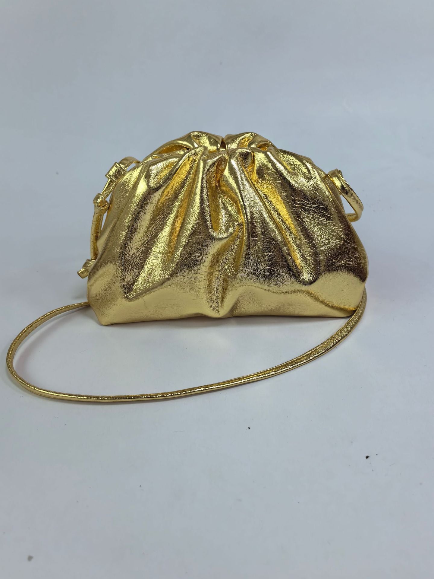 Korean Style Solid Color Soft Leather Clutch Shoulder Bags