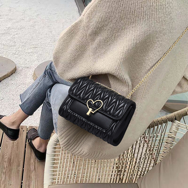 Women's Summer Genuine Leather Chain Versatile Fashion Crossbody Bags