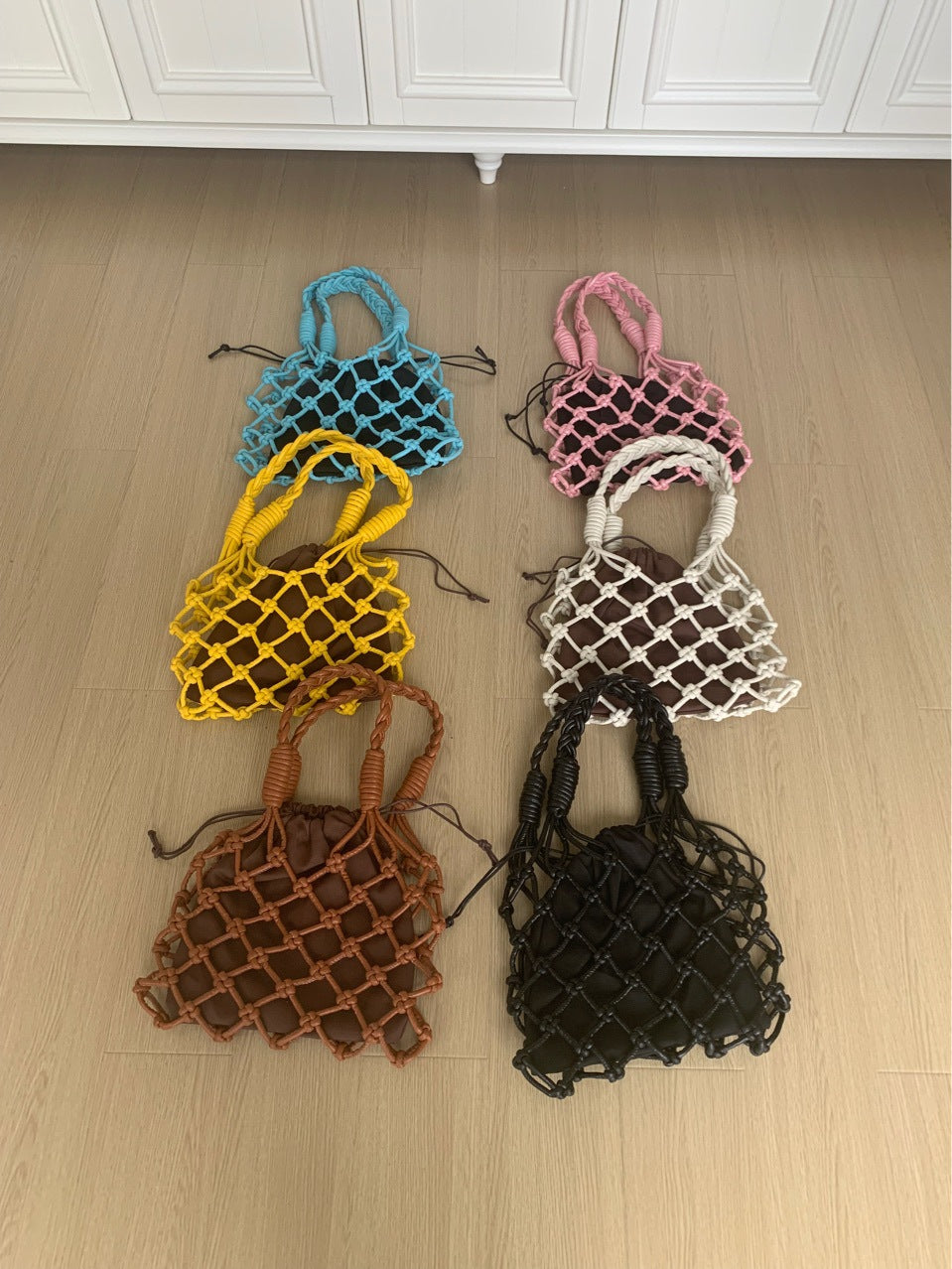 Women's Hand-woven Fashion Handmade Hollow Portable Underarm Shoulder Bags
