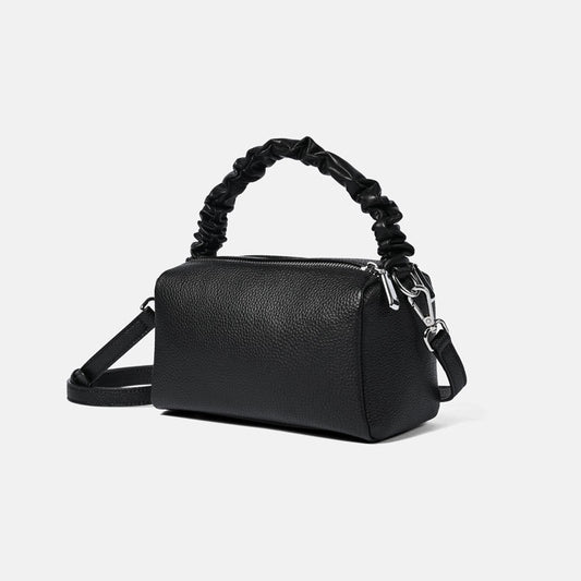 Women's Genuine Leather First Layer Cowhide Trendy Double Crossbody Bags