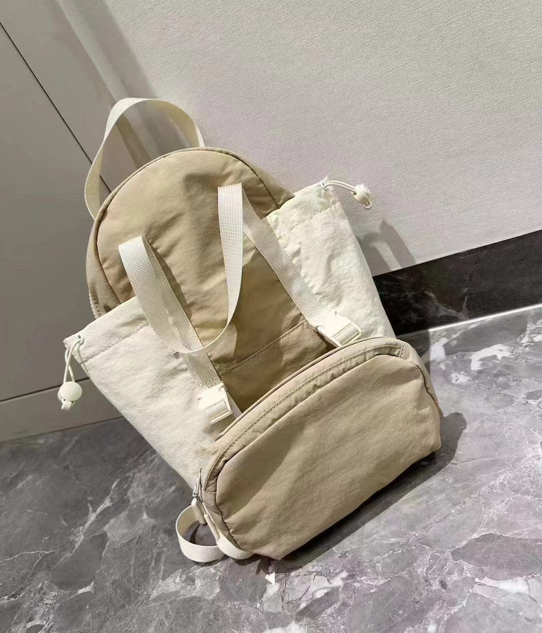 Cool Polo Letter Leisure Three-in-one Mother Backpacks