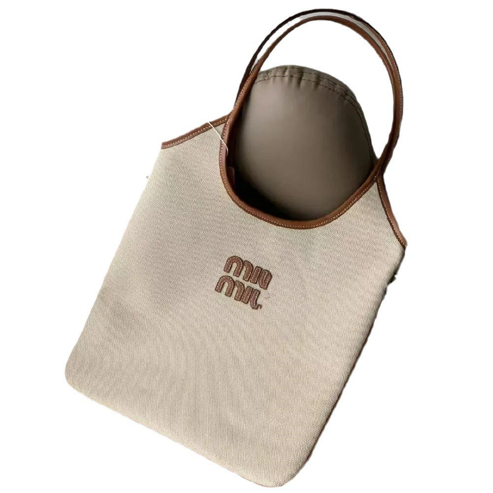 Women's Home Canvas Large Capacity Totes Idle Shoulder Bags