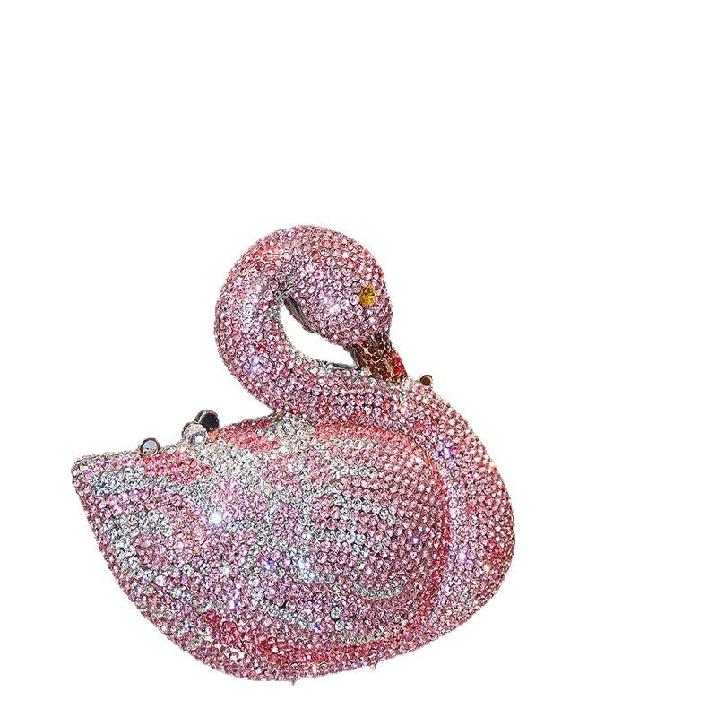 Shiny Diamond Full Hand Holding Dinner Personalized Bags