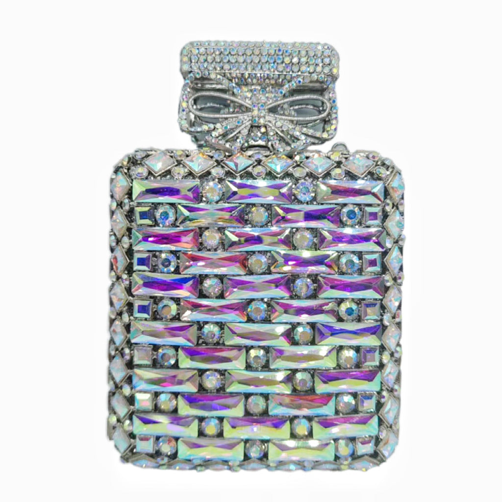Perfume Bottle Diamond Clutch Banquet Crystal Evening Bags