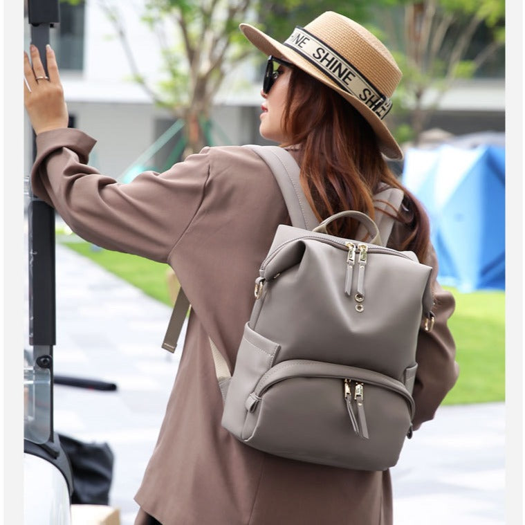 Women's Pure Commuter Fashion Large Capacity Simple Backpacks