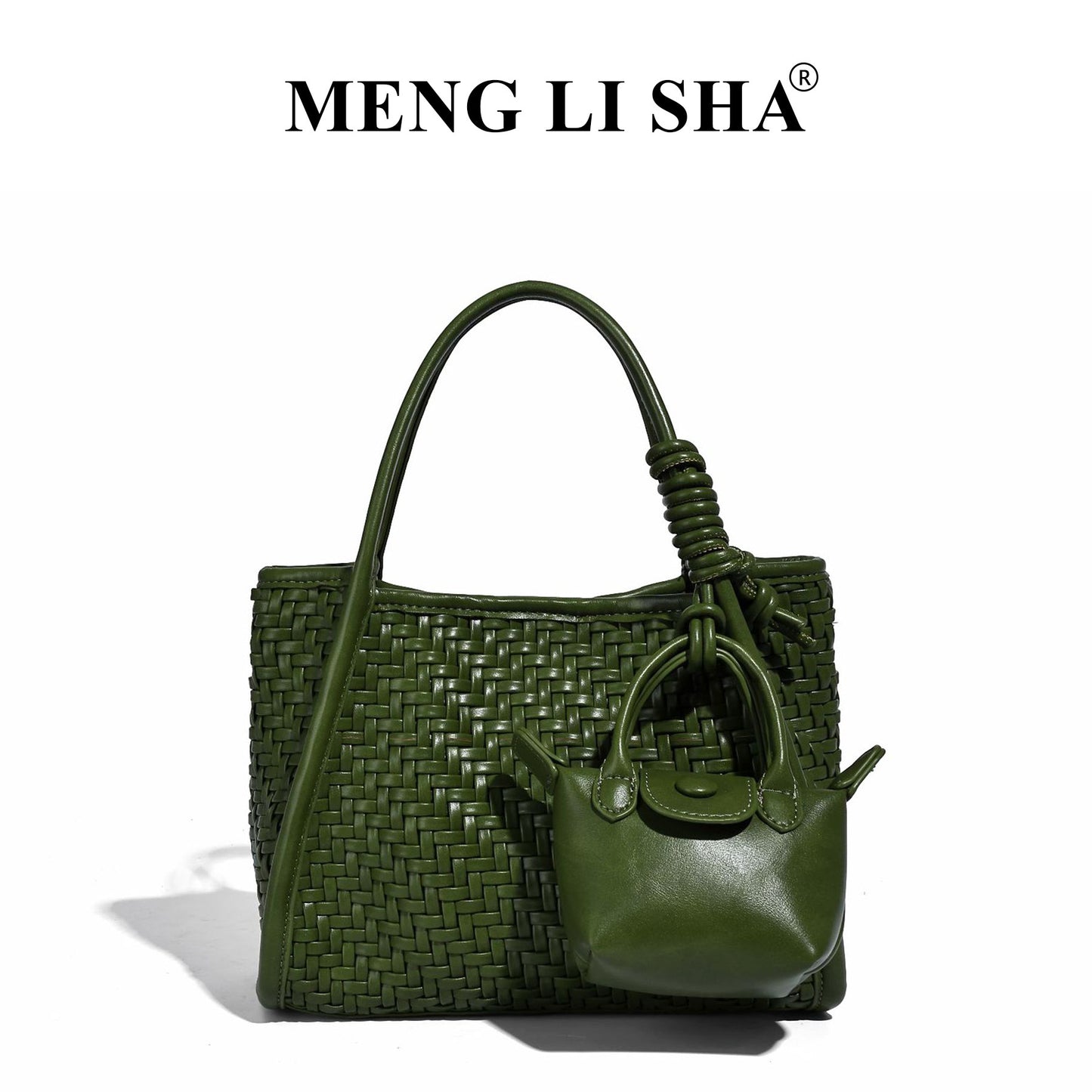 Retro High-grade Soft Leather Hand-woven Simple Crossbody Bags