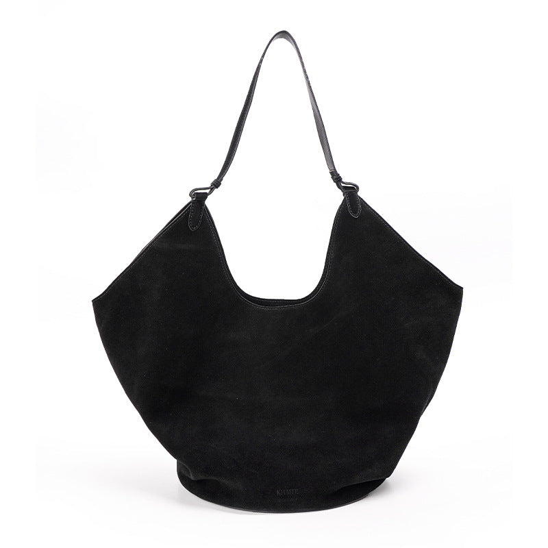 Women's Medium Essential Suede Niche Leather Shoulder Bags