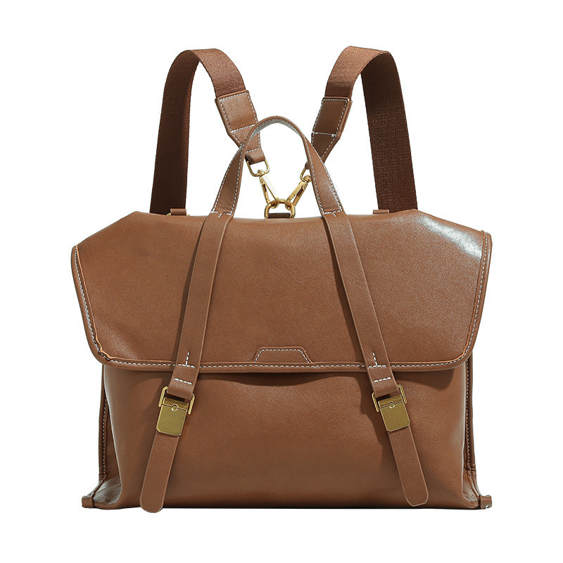 Pattern Document High-grade Genuine Leather Large Backpacks
