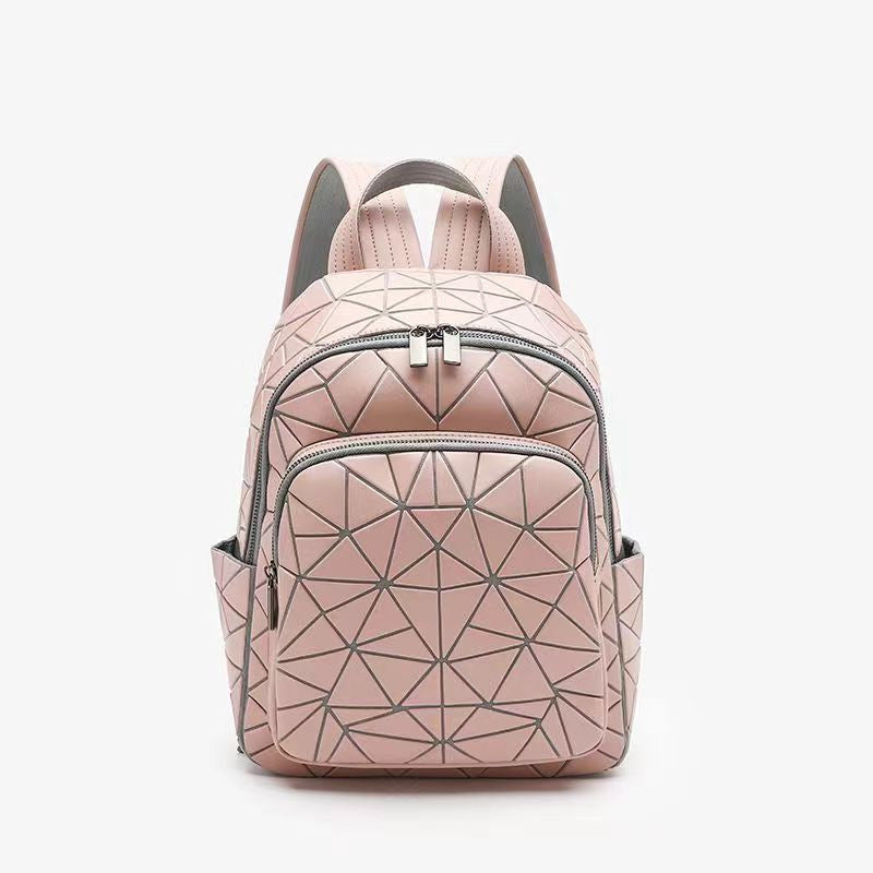 Geometric Diamond Fashion Large Capacity Computer Backpacks