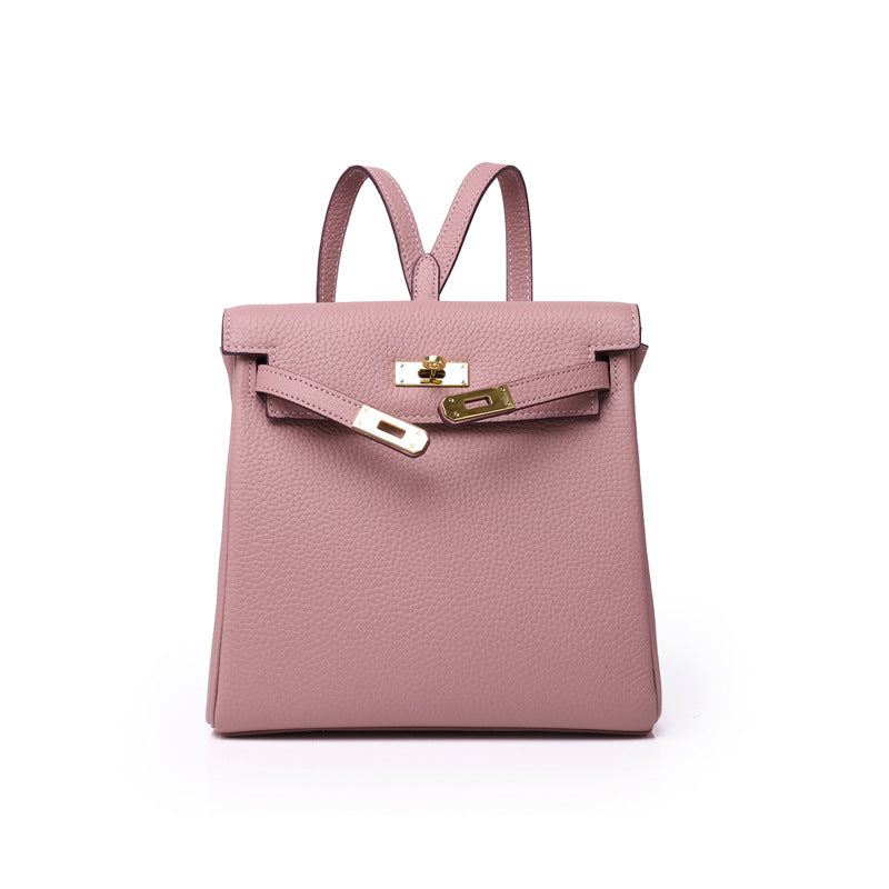 First Layer Cowhide Platinum Leather Market Bags