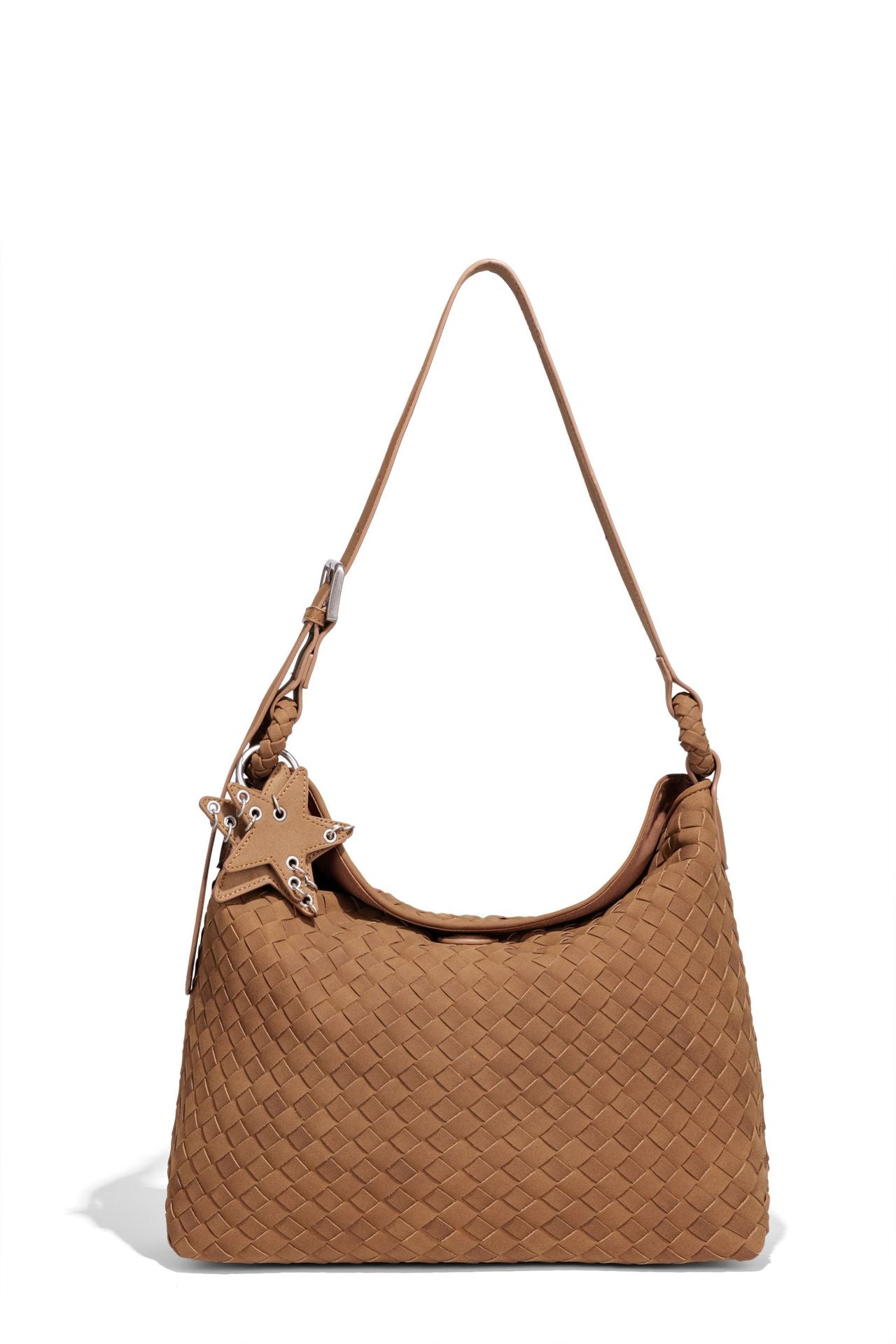Women's Hand-woven High-grade Frosted Suede Portable Shoulder Bags