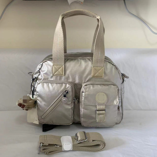 Women's Home Nylon Monkey Simple Double Pocket Handbags