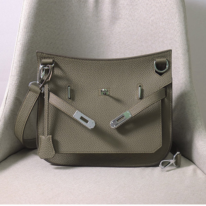 Women's Leather Gypsy Large Capacity Cowhide Unisex Crossbody Bags