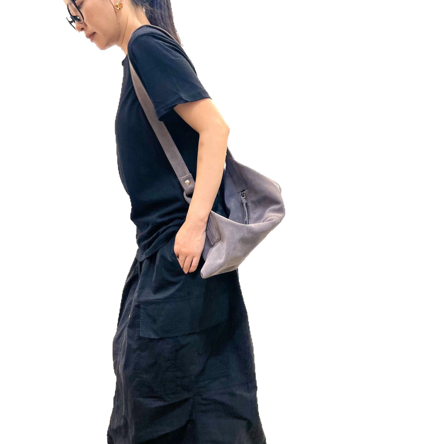 Women's Genuine Leather Niche Retro Dumpling Suede Crossbody Bags