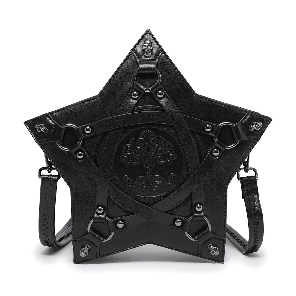 Women's Trendy Female Gothic Embossed Niche Backpacks