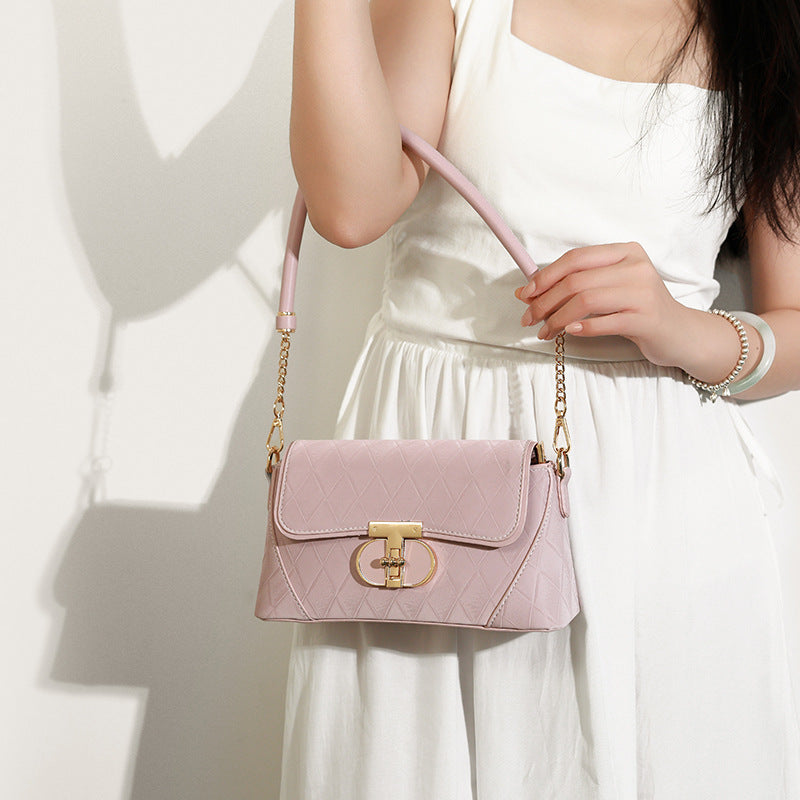Niche High-grade Rhombus Underarm Fashion Baguette Shoulder Bags