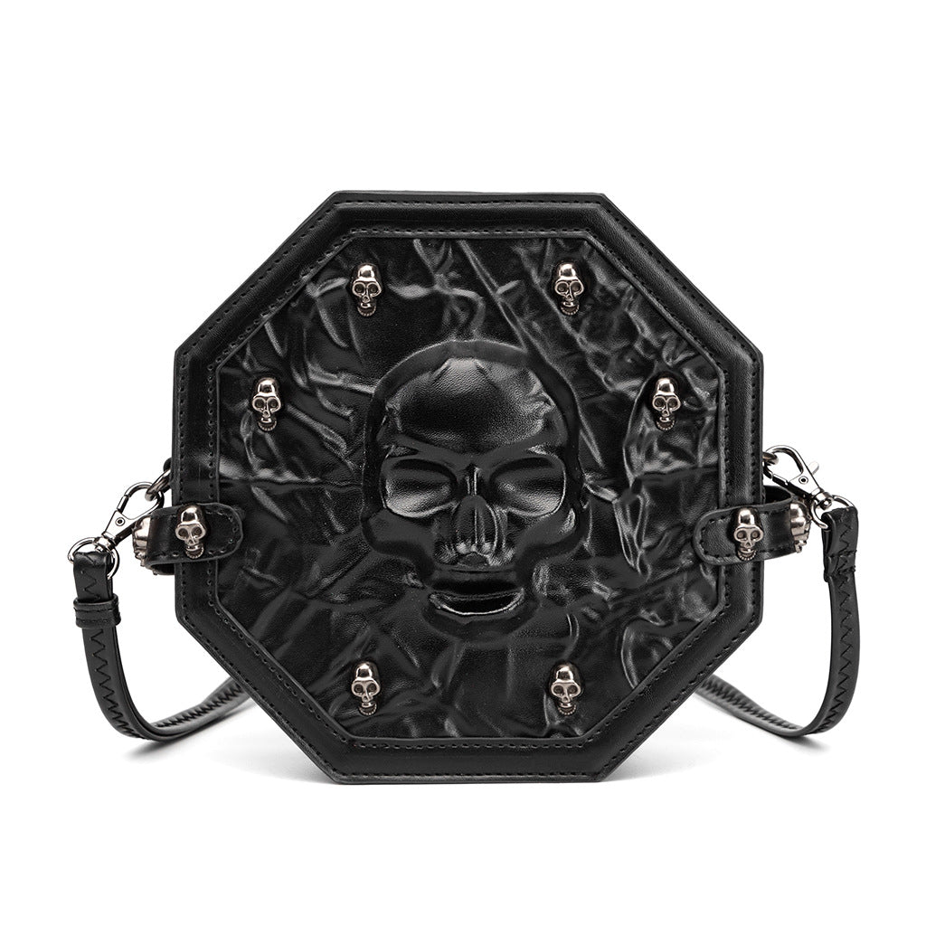 Pretty Skull Retro Punk Leather Gothic Bags