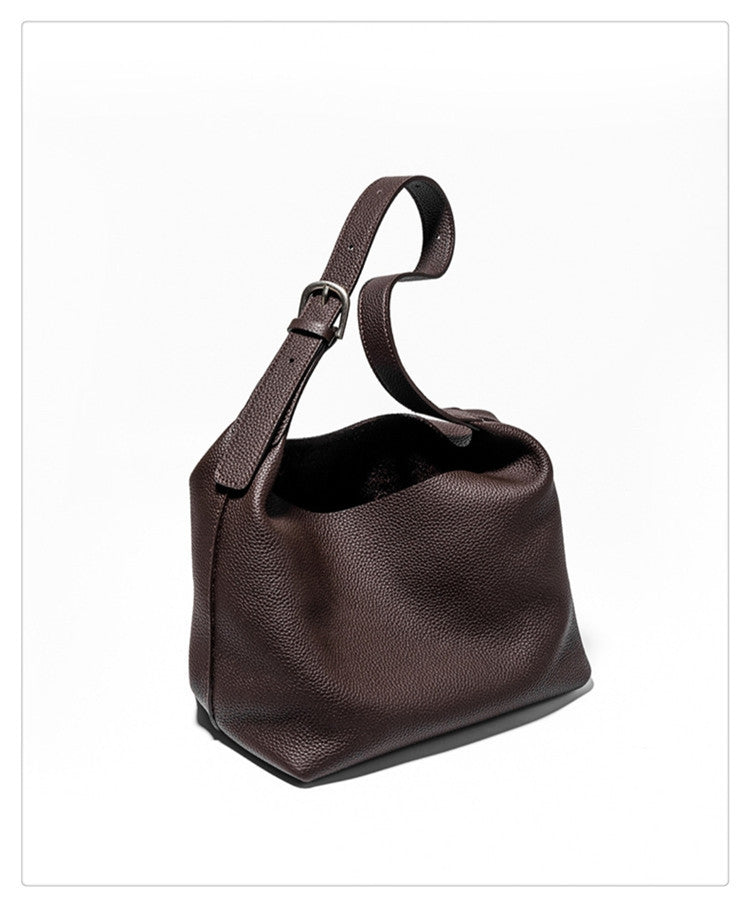 Women's Cowhide Vintage Genuine Leather Leisure Commute Shoulder Bags