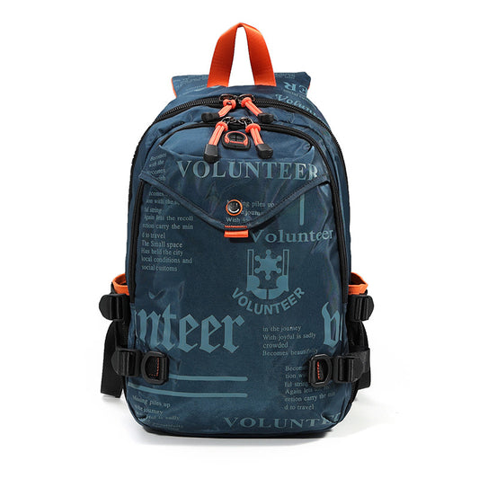 Men's Trendy Large Capacity Leisure Junior High College Backpacks