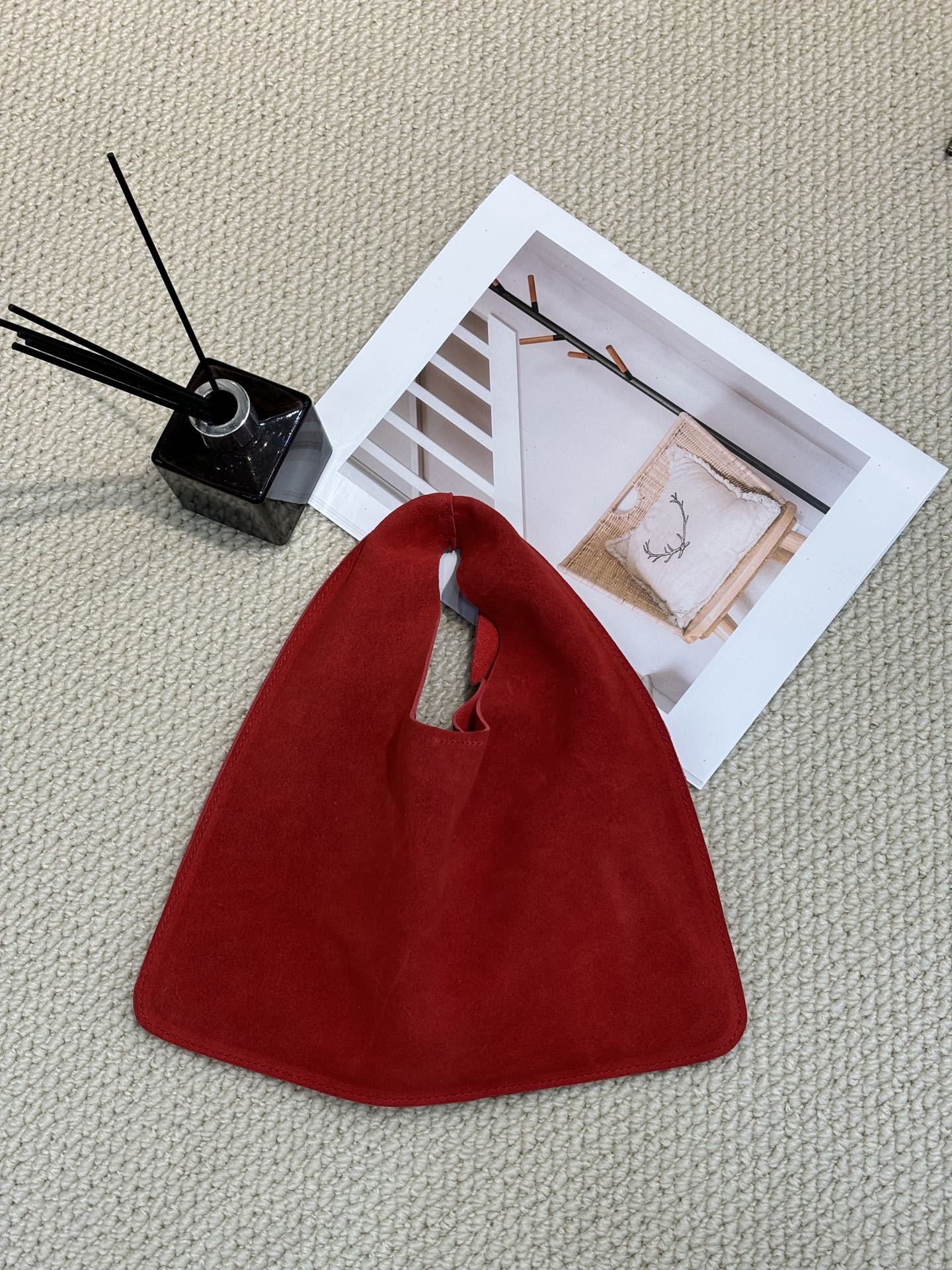 Women's Vegetable Tanning Leather Triangle Genuine Cloud Handbags