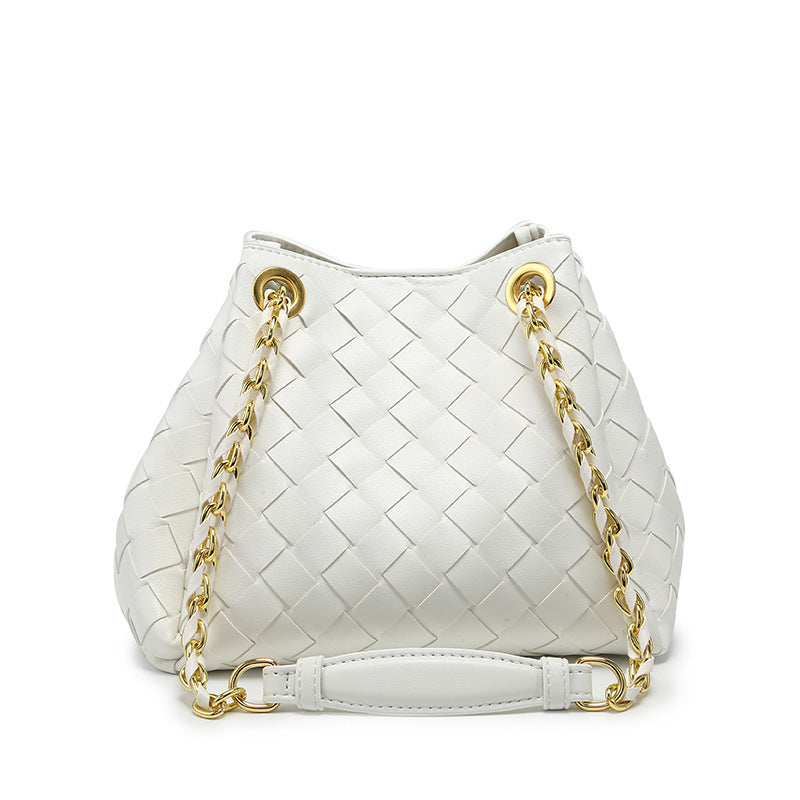 Metal Cord Fastener Portable Commuter Shopping Shoulder Bags