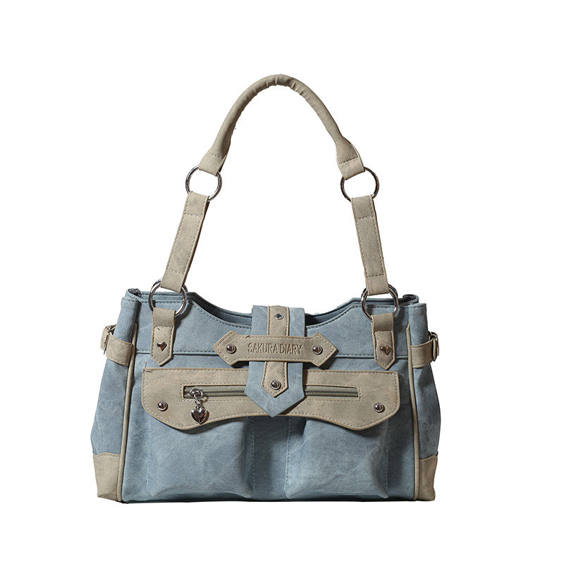 Capacity Hot Locomotive Style Underarm Female Shoulder Bags